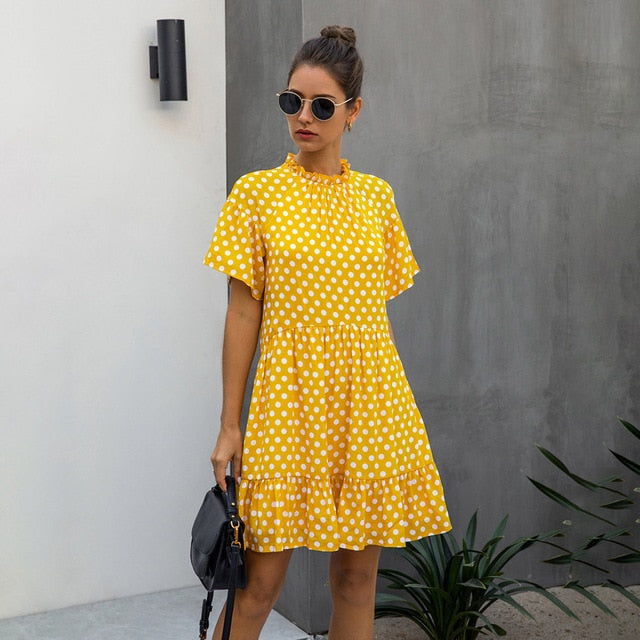 Polka-dot High Neck Sundress