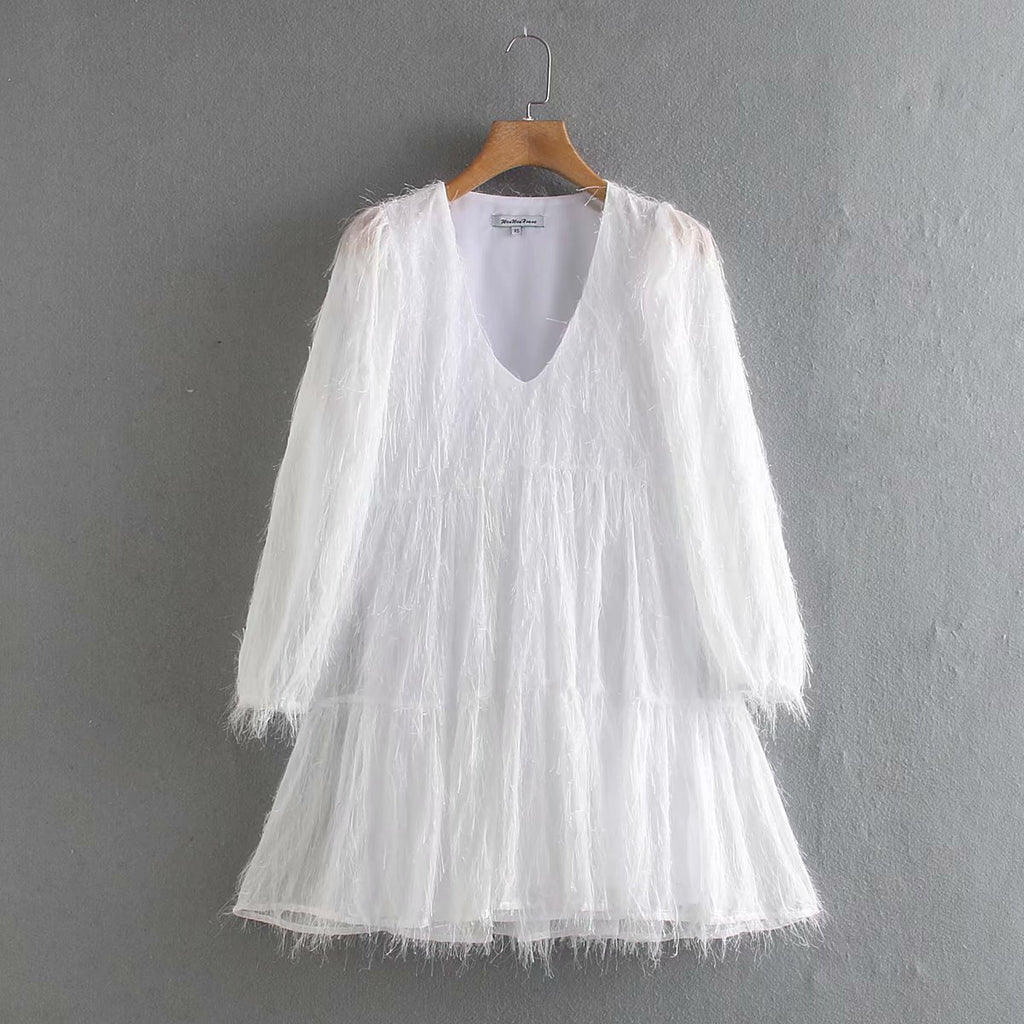 Flowy Fringe Party Dress