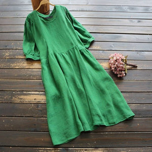 Vintage Half Sleeve Kaftan Dress