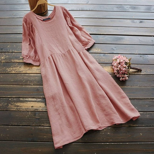 Vintage Half Sleeve Kaftan Dress